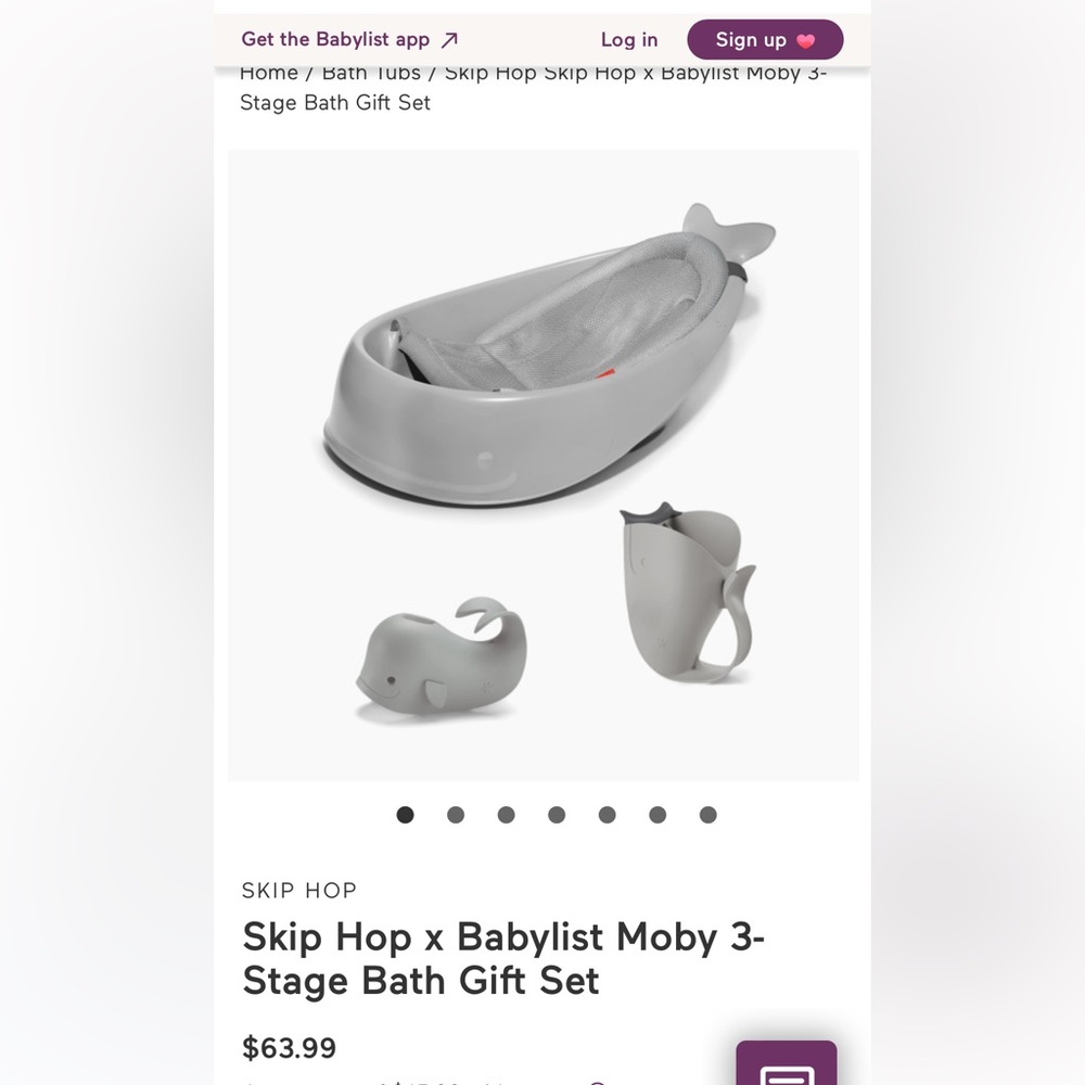 Skip hop 3 stage bath set